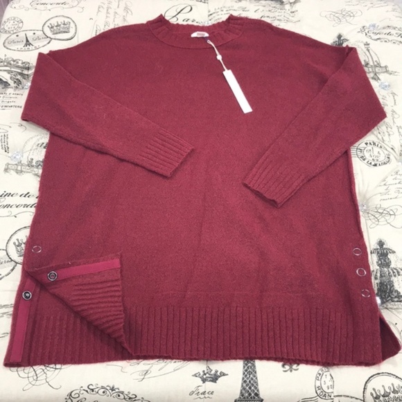 Caslon Women's Side Snap Tunic Sweater - Picture 4 of 6